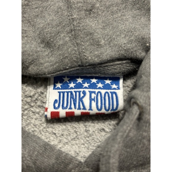 Denver Broncos Y2K Junk Food Men's Hoodie Pullover Sweater Gray Size Medium - Picture 3 of 6